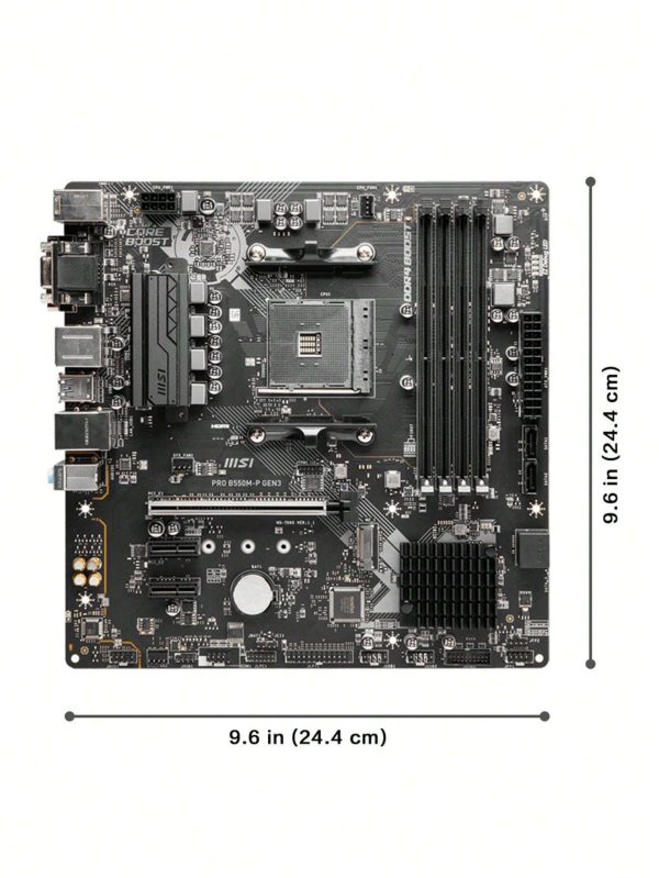 MSI PRO B550M-P GEN3 AMD AM4 Gaming Motherboard
