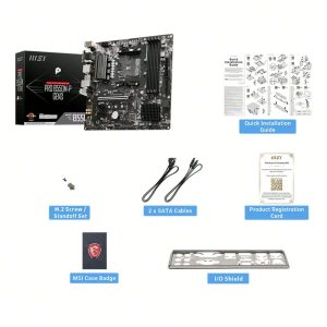 MSI PRO B550M-P GEN3 AMD AM4 Gaming Motherboard package